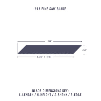 Fine Saw Blades #13, (Pkg. of 5)