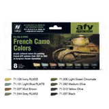 French Camo Colors Pre - War & WWII AFV Color Series by Vallejo