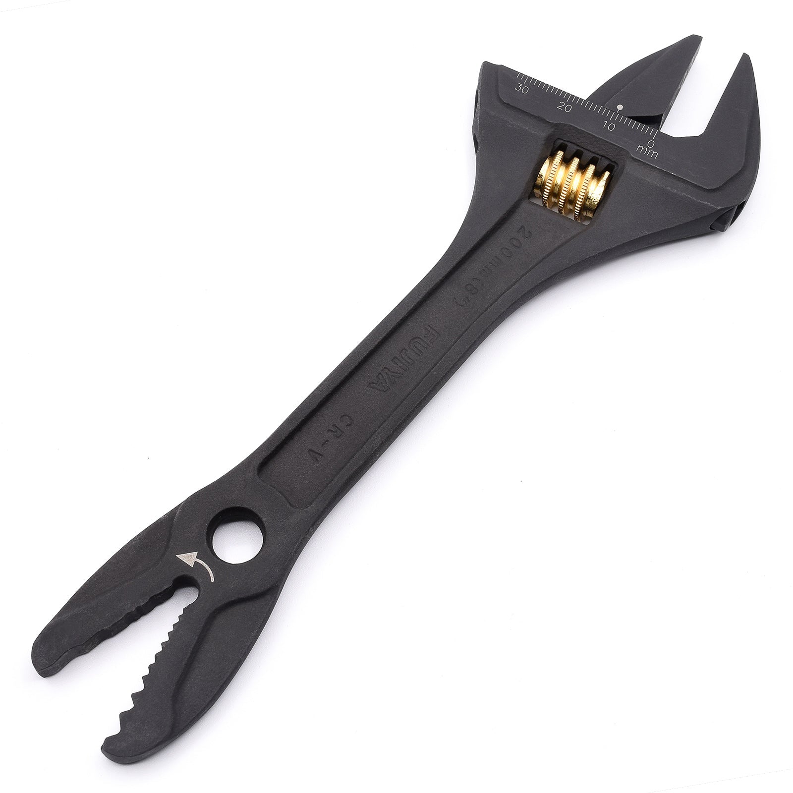 Fujiya 2-in-1 Adjustable Wrench with Quick Alligator Jaw
