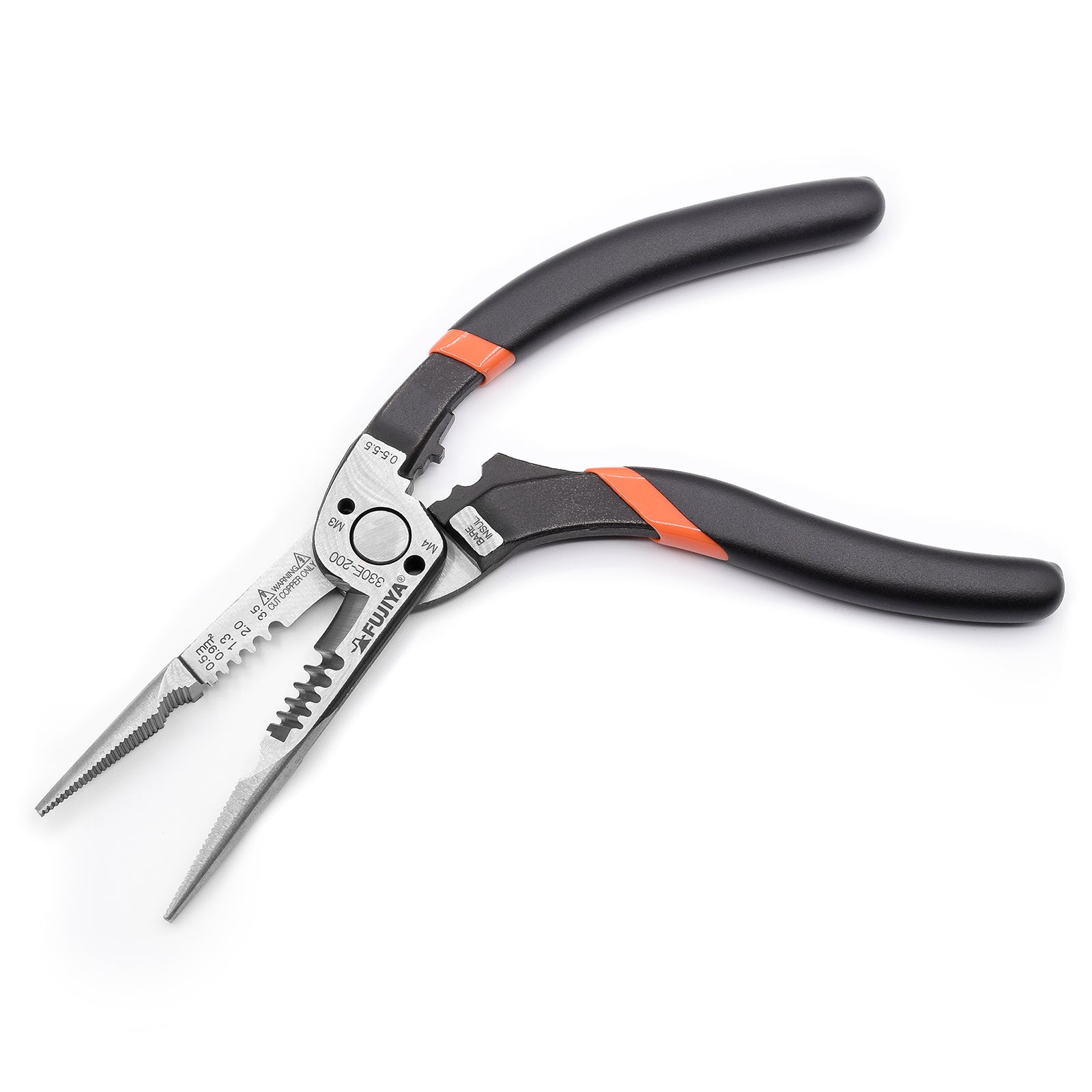 Fujiya Electrician's Plier with Ergonomic Curved Handles - Micro - Mark Nippers