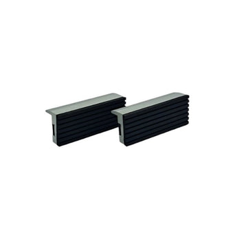 "Gentle Jaws" Firm Ribbed Rubber Vise Pads 3 Inch x 1 - 1/4 Inch (Set of 2)