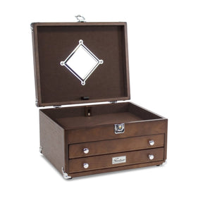 Gerstner International Dark Oak 2 - Drawer EDC Case