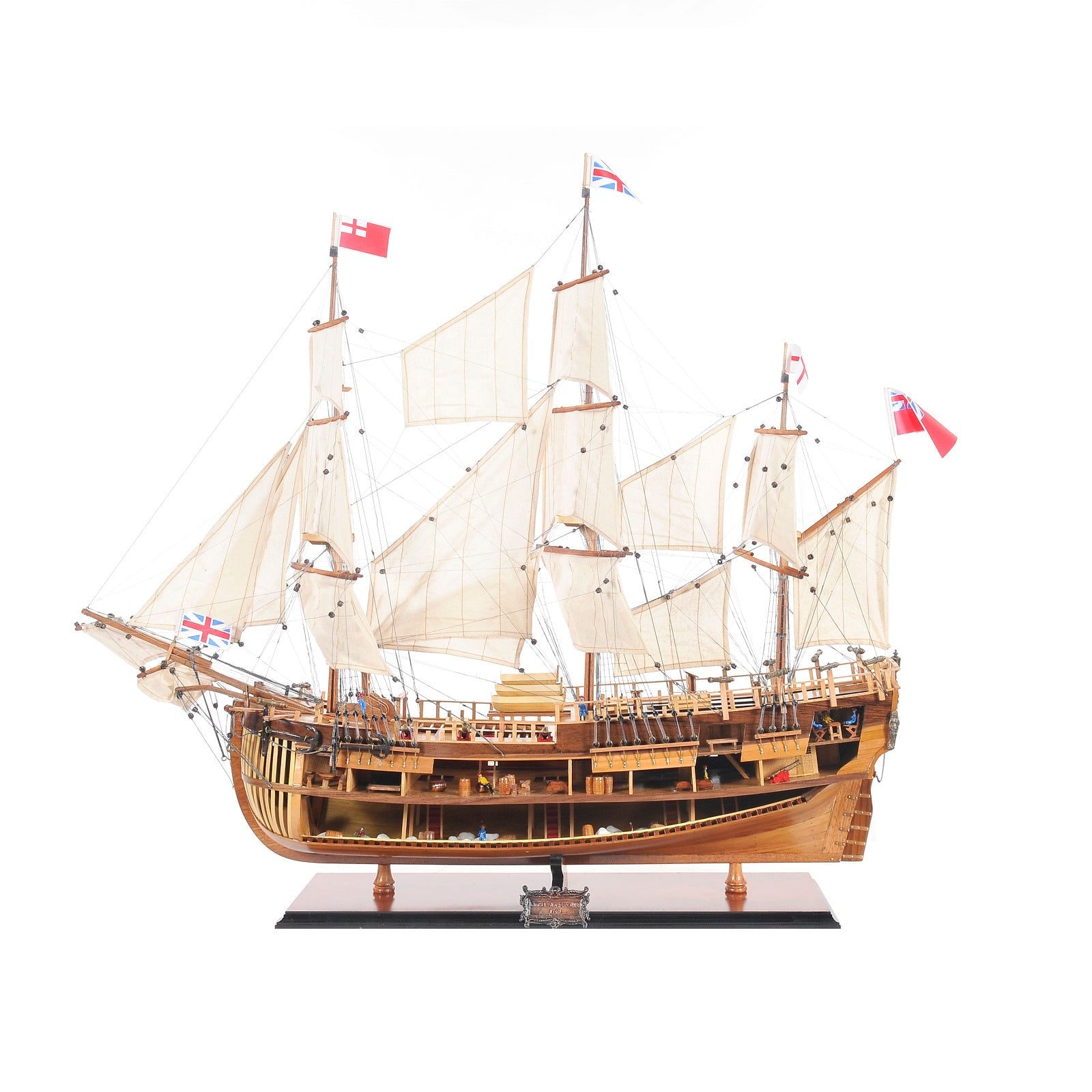 HMS Endeavour Open Hull, Fully Assembled - Micro - Mark Pre - Built