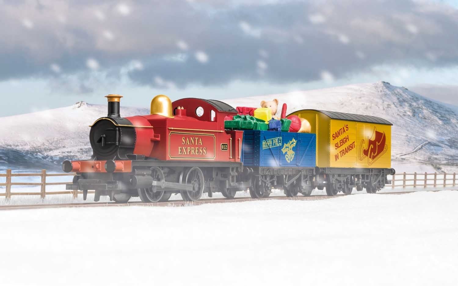 Hornby Santa's Express Christmas Train Set, 00 Gauge - Micro - Mark Train Sets