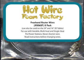 Hot Wire Foam Factory 10.5 Inch Freehand Router Shapeable Wires, Pkg. of 8