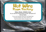 Hot Wire Foam Factory 10.5" Replacement Ribbon Blades for Freehand Router and 3D Scroll Table, Pkg. of 6