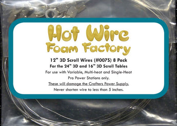 Hot Wire Foam Factory 12" Scroll Table Blades, Pkg. of 8