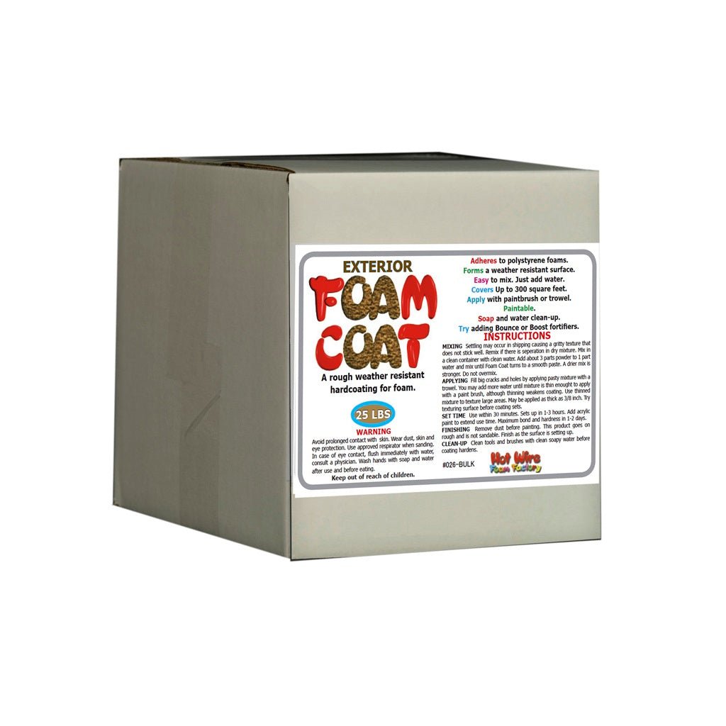 Hot Wire Foam Factory Exterior Foam Coat, 25 lbs.