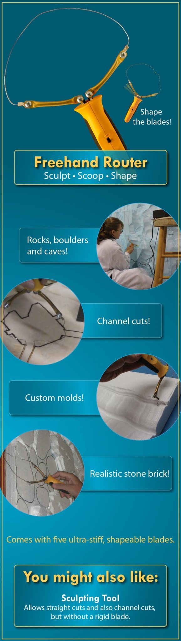 Hot Wire Foam Factory Freehand Router (Requires Variable-Heat Pro Powe ...
