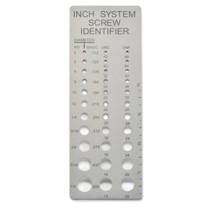 Inch Screw Chek'r for #4 to 1/2" in UNC and UNF Pitches