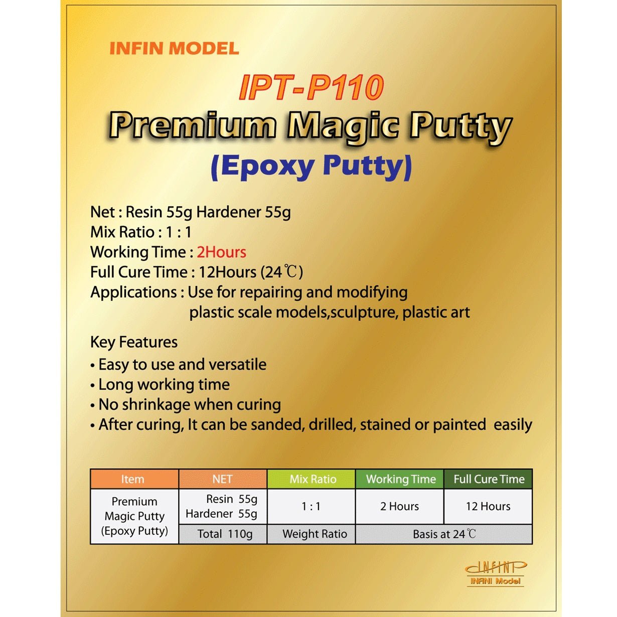 INFINI Model Premium Magic Epoxy Putty