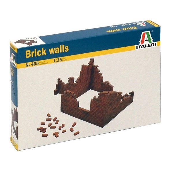 Italeri® Brick Walls, 1/35 Scale