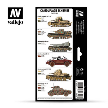 Italian WWII Regio Esercito Camo Colors AFV Color Series by Vallejo