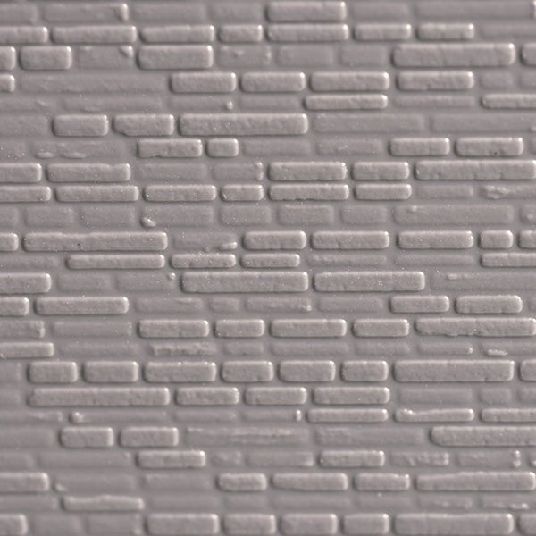 JTT Plastic Pattern Sheets, HO Scale, Dressed Stone, 7.5"x12" Sheets, 2 Sheets per Pkg.