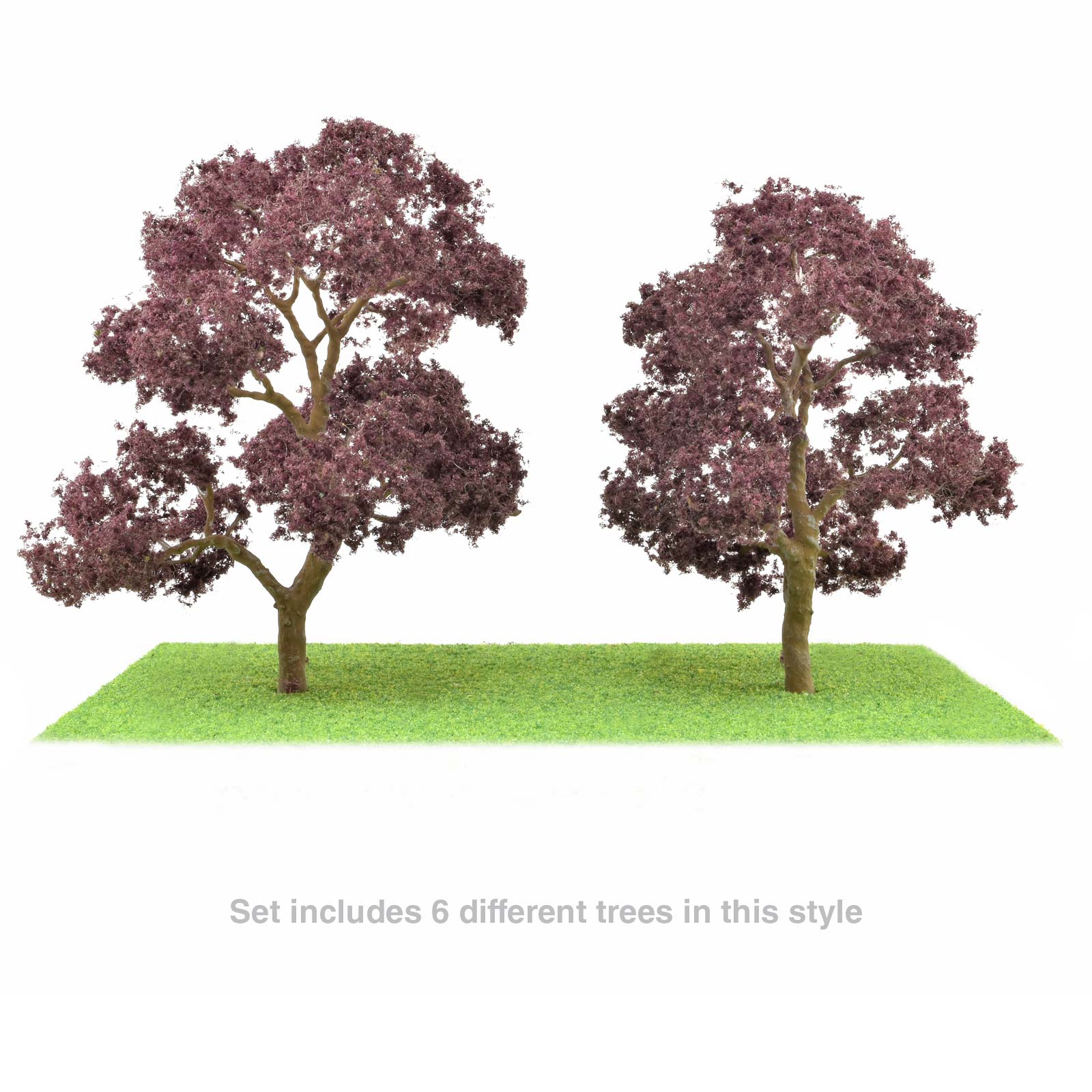 JTT Scenery Products Beech Tree Grove 3 - 3 1/2" High, 6 Pieces