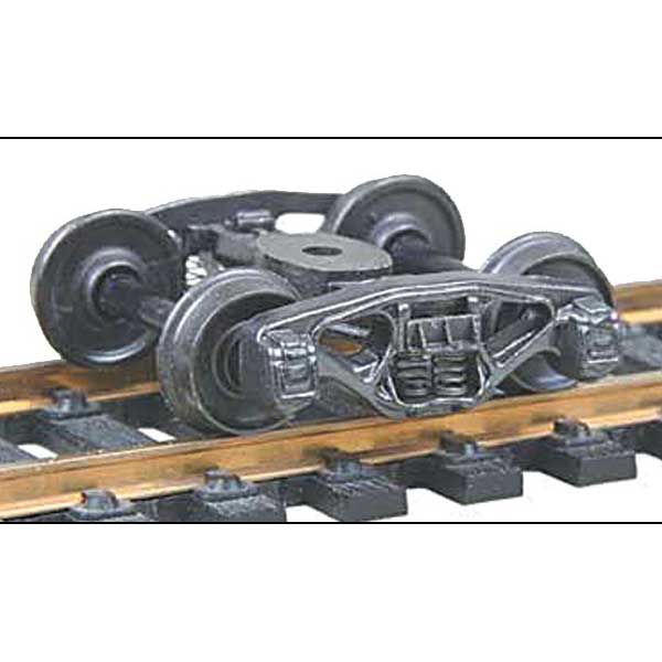 Kadee® Bettendorf 50 - ton Trucks with 33" Smooth Back Wheels (Metal Fully Sprung) Single Pair, HO Scale