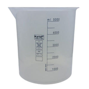 Kartell® Printed Graduations Beaker, 5000 Milliliter (167oz)