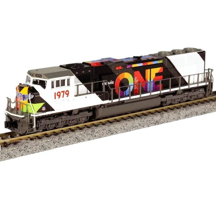 Kato USA EMD SD70M Flat Radiator Locomotive - Union Pacific #1979 "We Are One" Special Run Limited, N Scale - Micro - Mark Locomotives