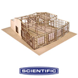 Keddie Roundhouse Kit, HO Scale, By Scientific