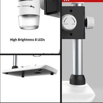 LCD Digital Microscope 1000X HD Microscope 1080P