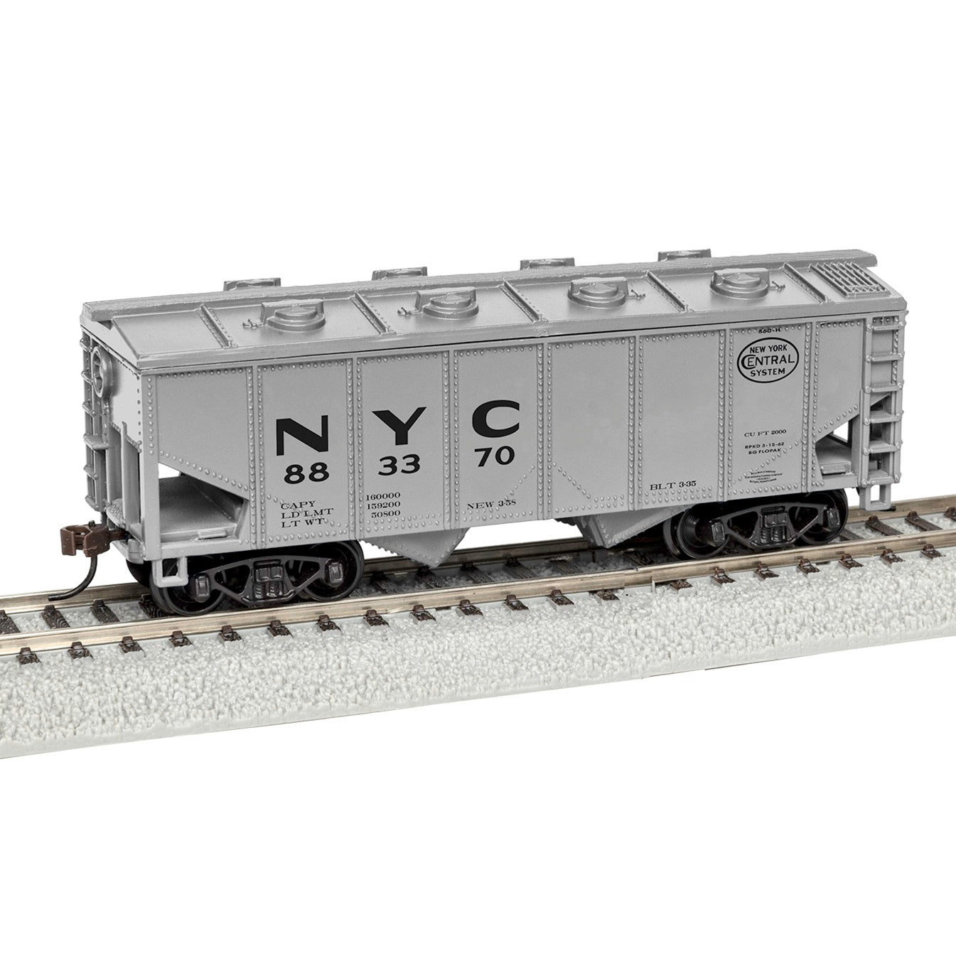 Lionel New York Central Covered Hopper #883370, HO Scale