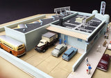 Lunde Studios "Snailways Bus Depot" Building Structure Kit, N Scale