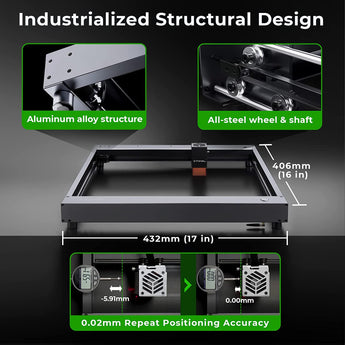 Makeblock xTool D1 Laser Engraver with Rotary, 10W