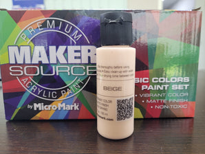 Makersource Acrylic Paint by Micro - Mark, Beige, 60ml