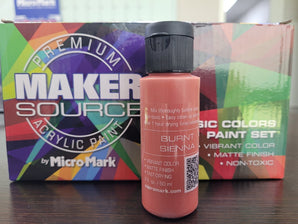 Makersource Acrylic Paint by Micro - Mark, Burnt Sienna, 60ml