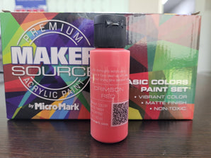 Makersource Acrylic Paint by Micro - Mark, Crimson Red, 60ml