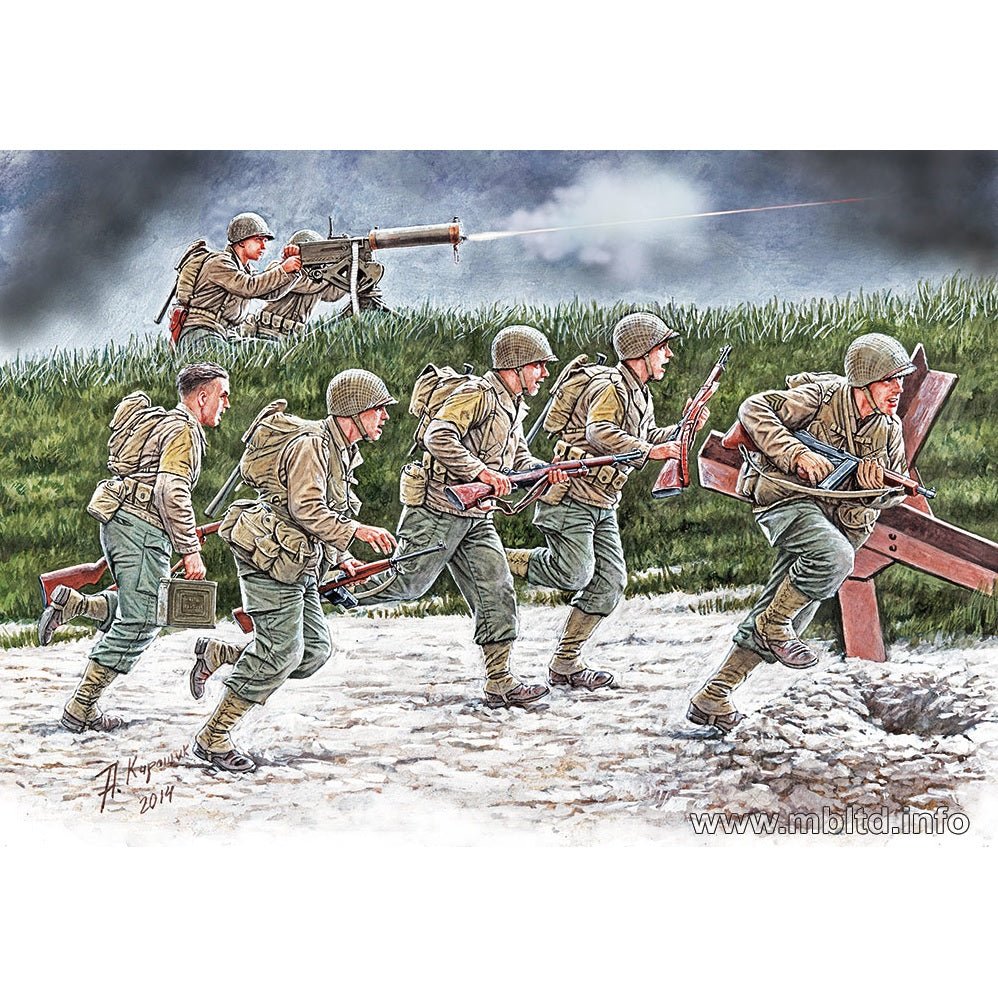 Master Box "Move, Move, Move!" U.S. Soldiers Operation Overlord (1944) Plastic Figures, 1/35 Scale