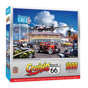 MasterPieces® Cruisin' Route 66 "Bomber Command Café" 1000 Piece Puzzle