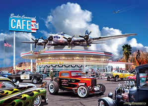 MasterPieces® Cruisin' Route 66 "Bomber Command Café" 1000 Piece Puzzle