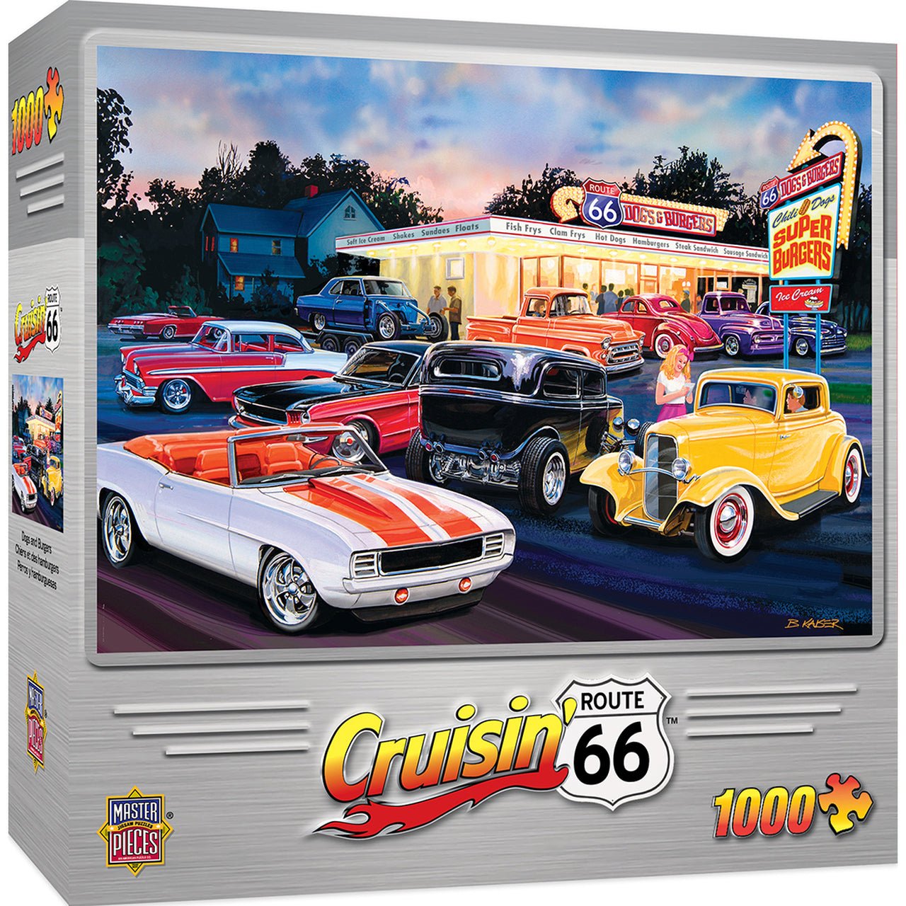MasterPieces® Crusin' Route 66 "Dogs & Burgers" Jigsaw Puzzle