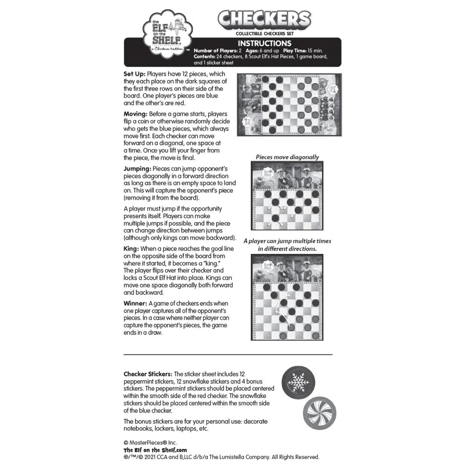 MasterPieces® Elf on the Shelf Collectible Checkers Set