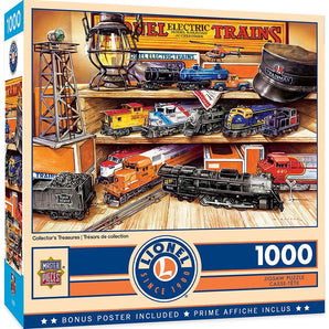 MasterPieces® Lionel Train Edition "Collectors Treasures" 1000 Piece Jigsaw Puzzle