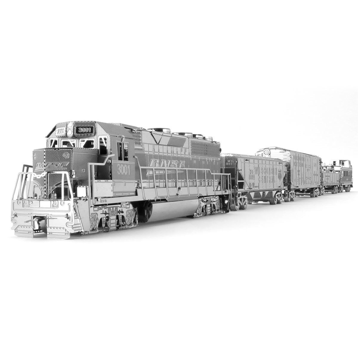 Metal Earth Freight Train Set Metal Model Kit