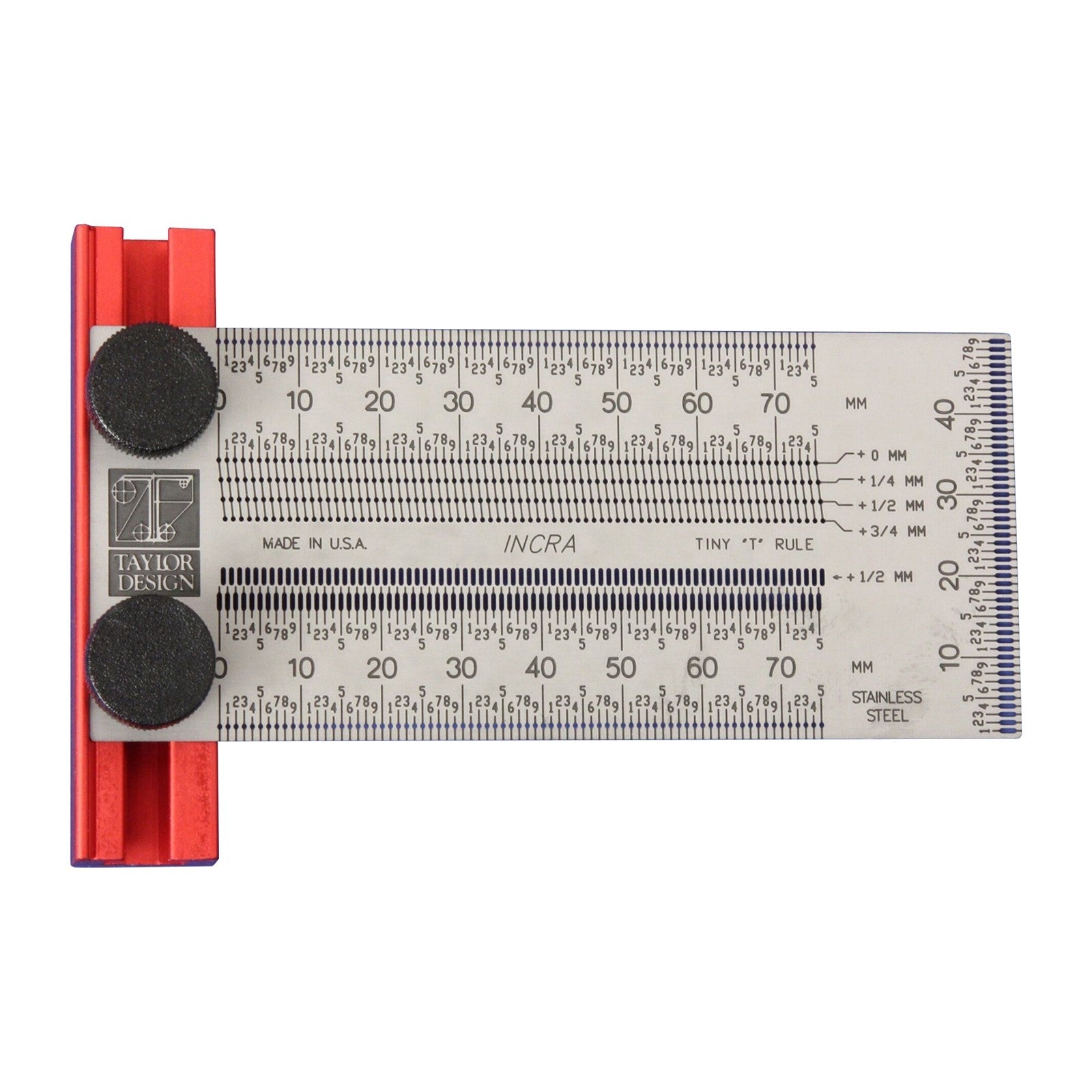 Metric Precision Tiny T-Rule, 75mm – Micro-Mark