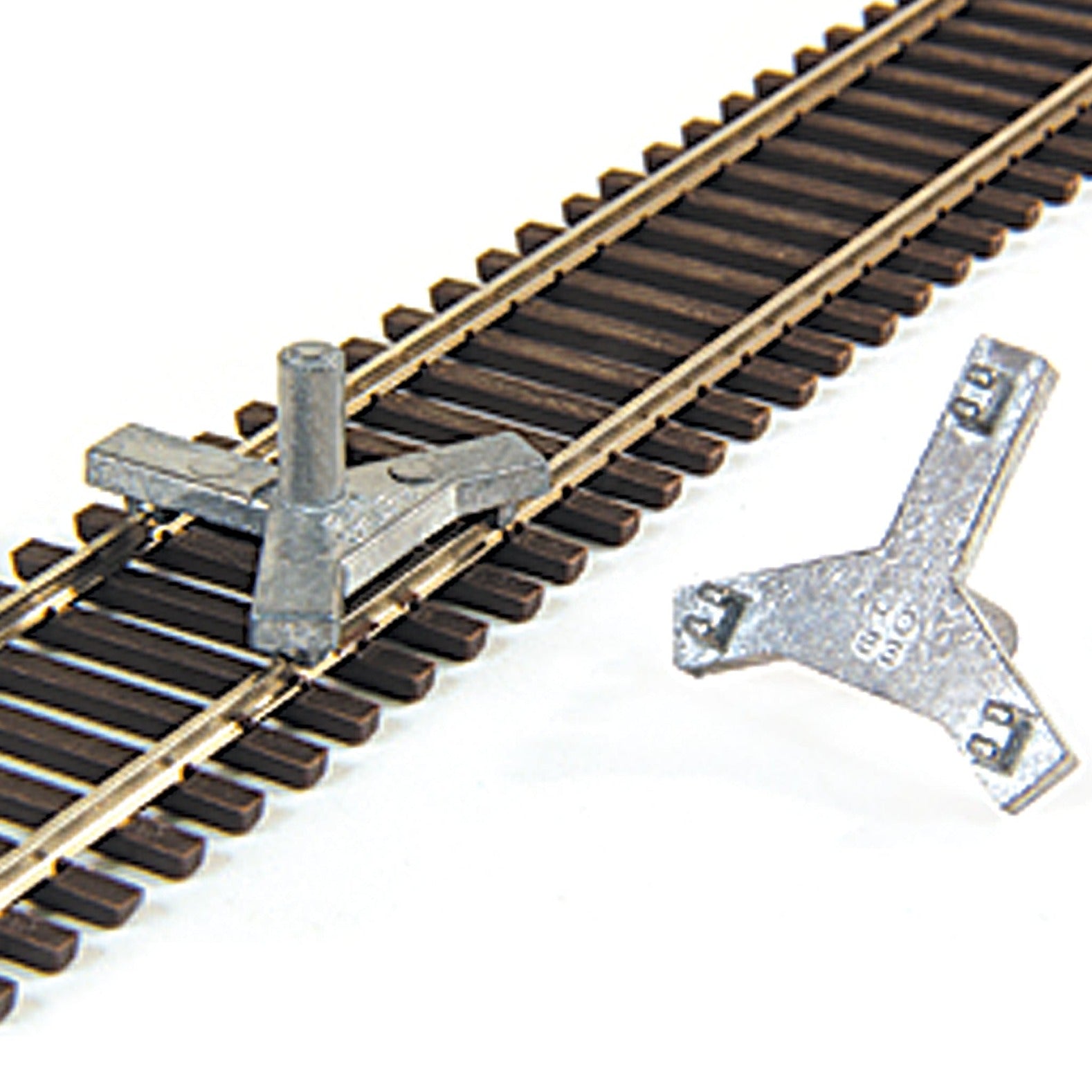 Micro Engineering 3Pt Track Gauge HO Code 83 - Pair - Micro - Mark Model Train Accessories