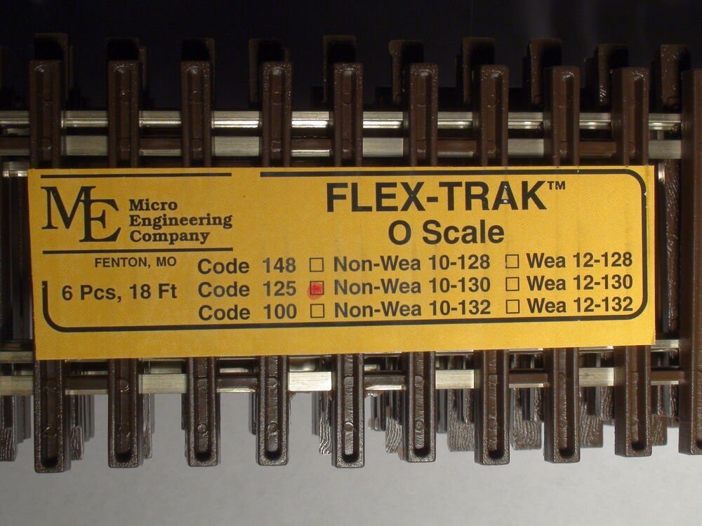 Micro Engineering O Gauge Code 125 Flex Track Bundle (6 Pieces)
