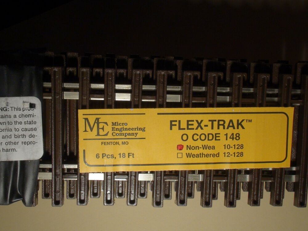 Micro Engineering O Gauge Code 148 Flex Track Bundle (6 Pieces)