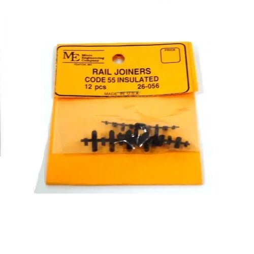 Micro Engineering Rail Joiners Code #55 Insulated (12 Pieces)