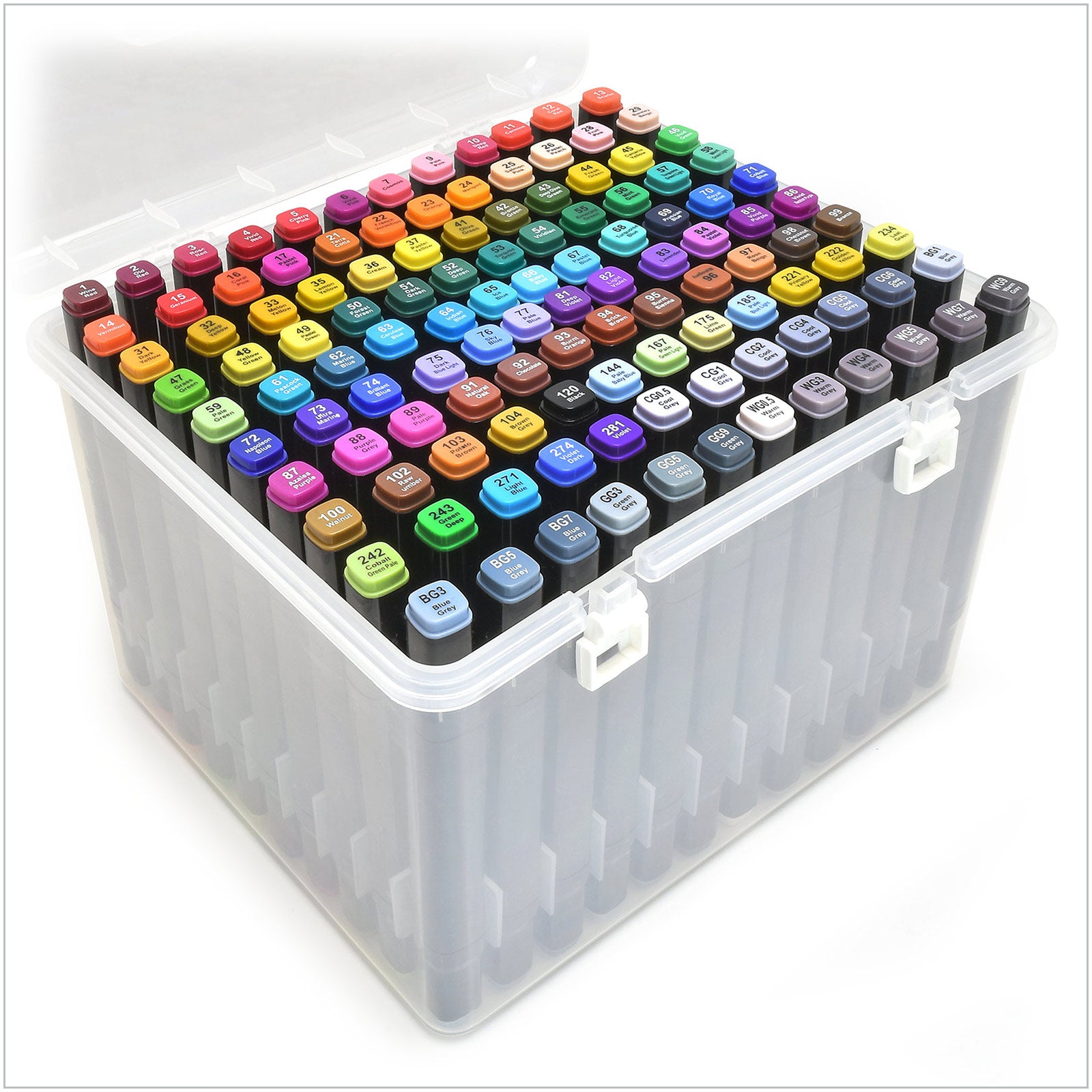 Micro-Mark 120 Color Double Tip Alcohol Marker Set