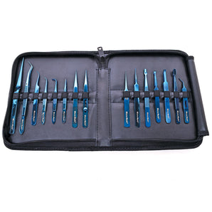 Micro - Mark 15 - piece Titanium Tweezer Set