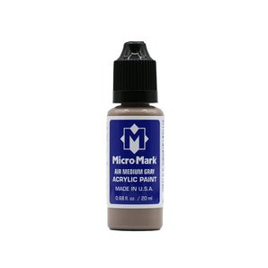 Micro-Mark Air Medium Gray Acrylic Paint, 20ml