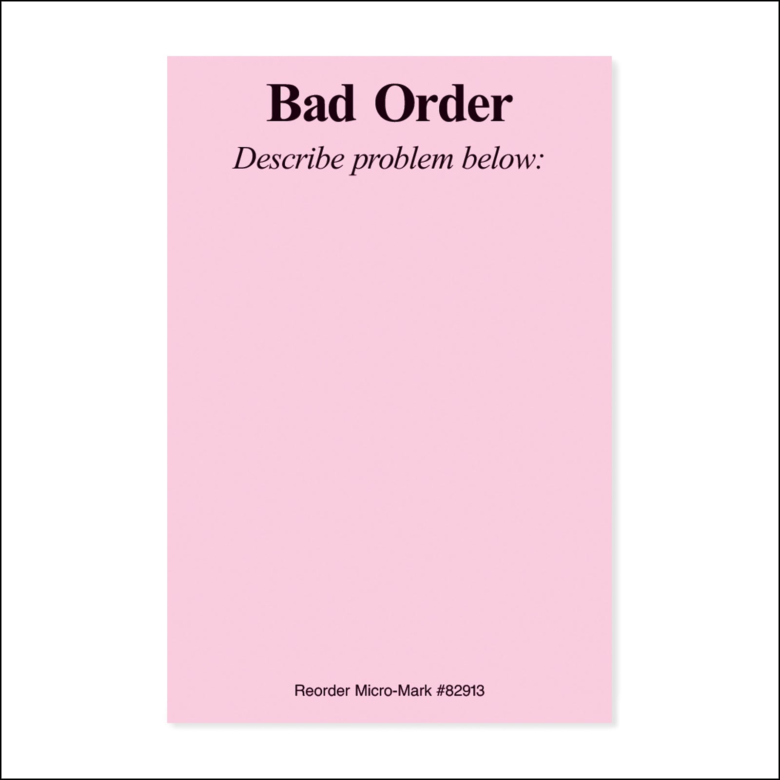 MIcro - Mark Bad Order Slips for Car Routing System, Pack of 200