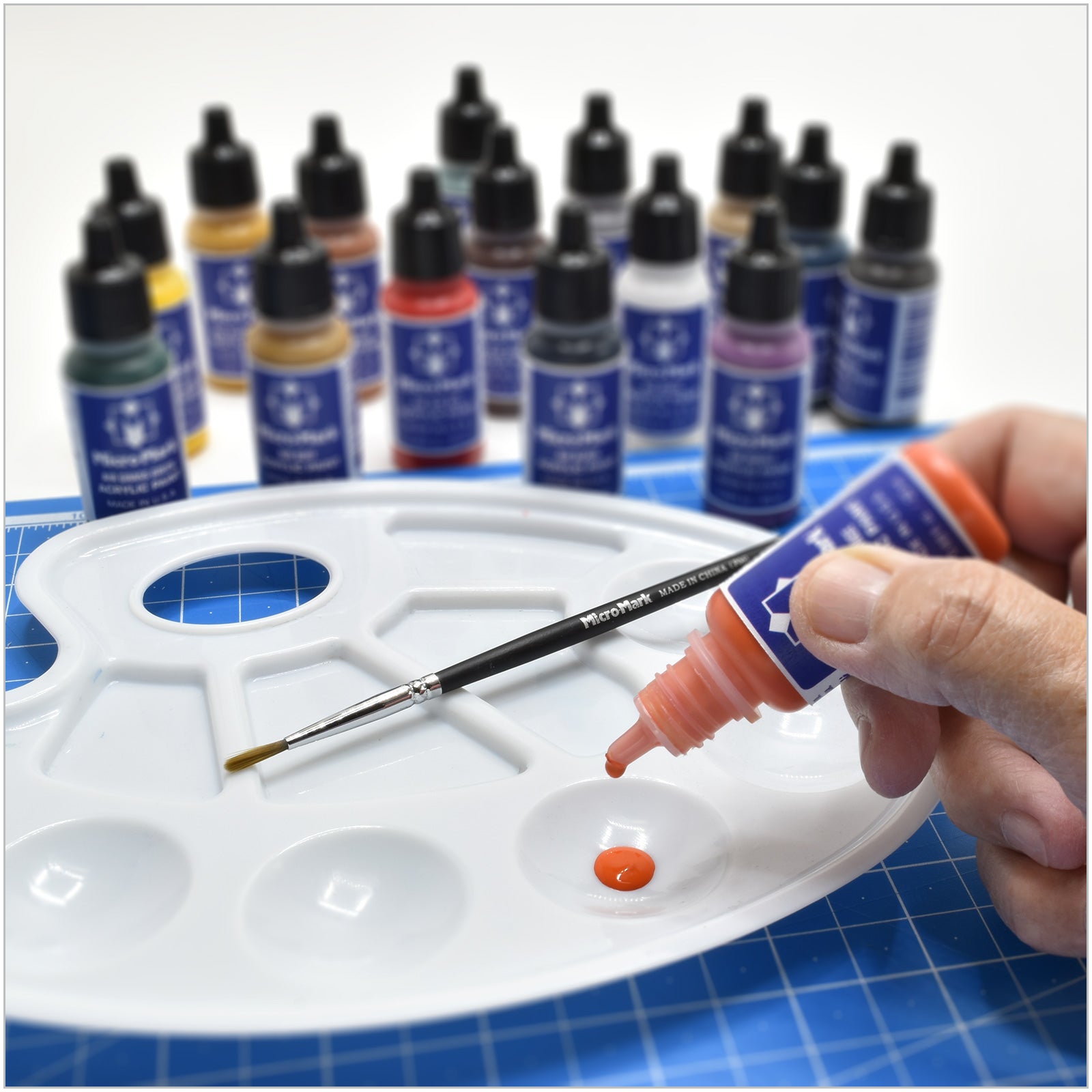 Micro - Mark Basic Color Acrylic Paint Set