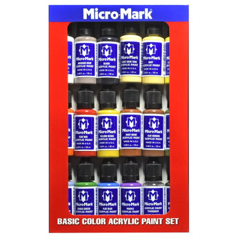 Micro - Mark Basic Color Acrylic Paint Set