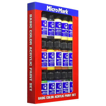 Micro - Mark Basic Color Acrylic Paint Set