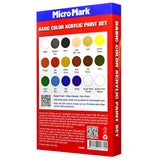 Micro - Mark Basic Color Acrylic Paint Set